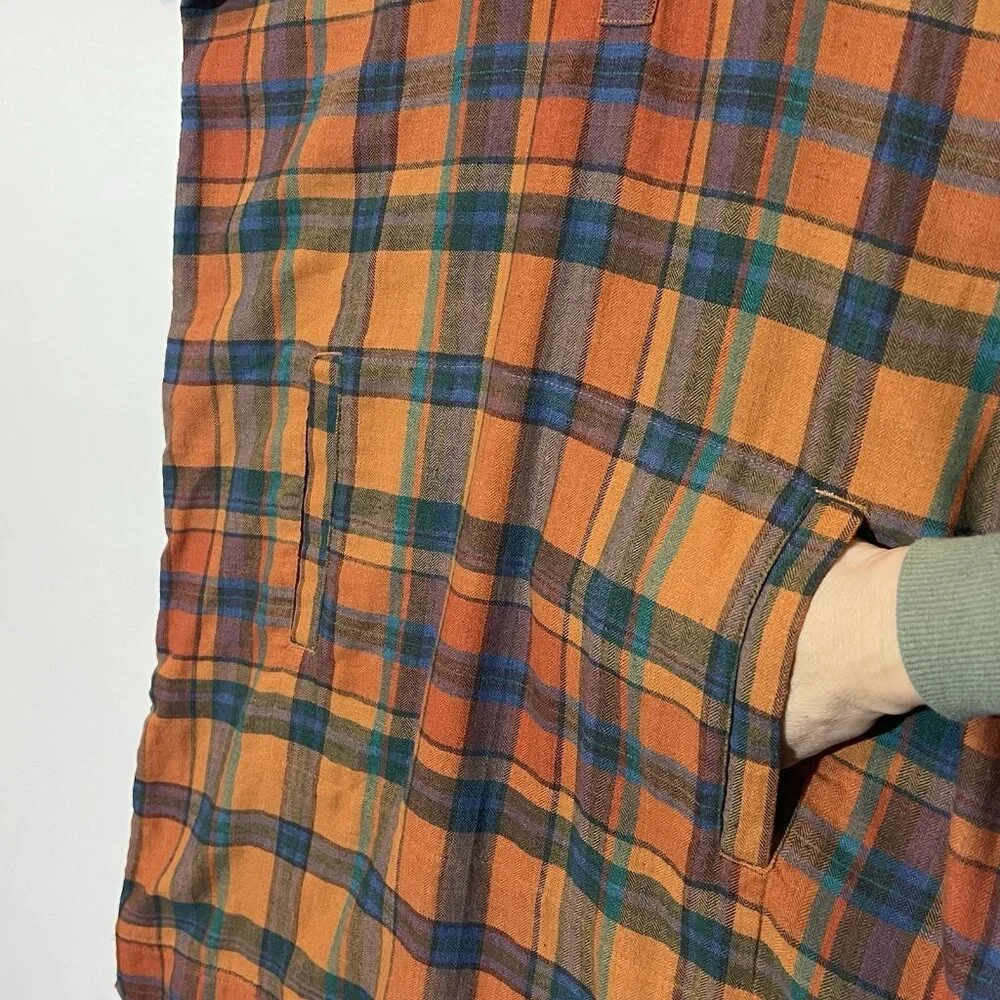 Toad & Co Women Hartland ShirtDress Plaid Flannel Short Sleeve Small size - Picture 7 of 12